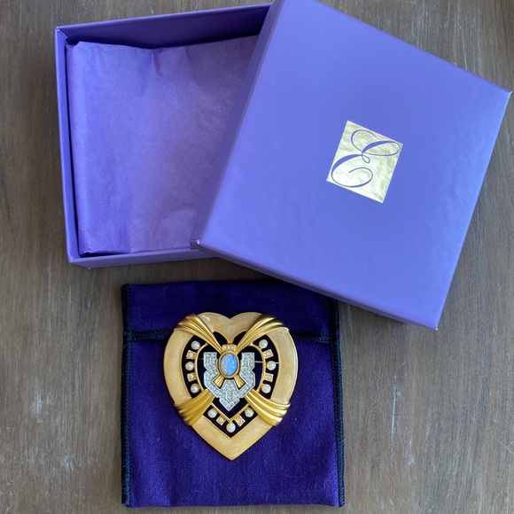 Vintage Avon Elizabeth Taylor Broach Heart of Hollywood - Picture 6 of 8